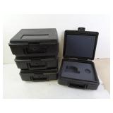 Lot of 4 Hard Plastic Small Cases - Unsure of