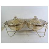 Vintage Fire King Georges Baird Gold Painted