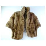 Vintage Emba Pastel Quality Brown Mink Shawl