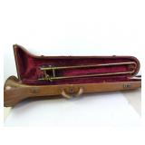 Vintage Elkhardt Ind. Trombone in Case - As