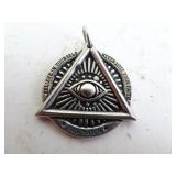 Freemason Metal Costume All-Seeing Eye Pendant