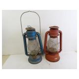 Pair of Vintage Barn Style Lanterns