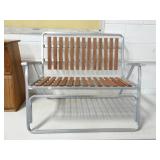 40" Wide Aluminum Frame Folding Bench