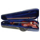 Unbranded Violin in Case with Bow