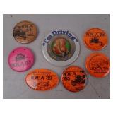 Vintage Auto / Iola Car Related Button Pins