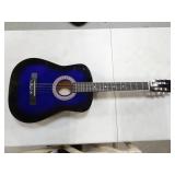 Unbranded Black/Purple Acoustic Guitar