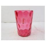Vintage Fenton Cranberry Glass 3.75" Tumbler -