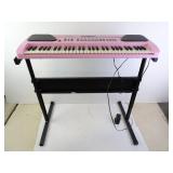 LiJia 61 Key Childrens Pink Electronic Organ on