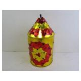 Vintage Decorative Mexican Punched Tin Lantern
