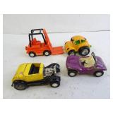 Lot of 4 Tonka & Buddy L Toy Cars/Vehicles