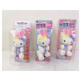 Lot of 3 Hello Kitty Plush Pez Dispensers in Box