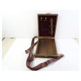 Wood Artists Travel Painting Case with Strap