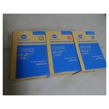 Lot of 3 Konica Minolta Toner Cartridges