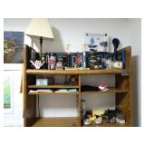 Brown Shelving Unit w/ Contents