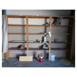 Contents of Shelves Near Overhead Door