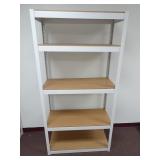 6ft Tall White Shelving Unit