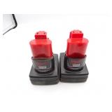 Lot of 2 Milwaukee M12 4.0Ah Batteries - Working