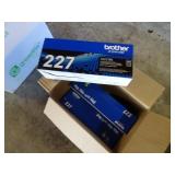 Set of 3 Brother 227 Black Toner Cartridges -