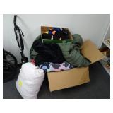 Lot of Misc Clothes Bedding & Bissell Vacuum