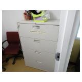 53"x36"x19" Lockable Steel File Drawers w/ Key &