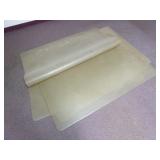 Lot of Plastic Office Desk Chair Floor Mats -