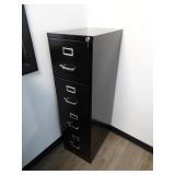 Black File Cabinet w/ Key