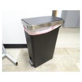 Black Metal Pedal Garbage Can