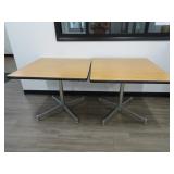 Lot of 2 36" Commercial Dining Tables