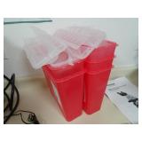 Lot of 5 McKesson Unused Sharps Container