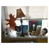 Lot of Misc Decorative Items on Windowsill