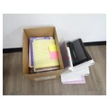 Lot of Office Supplies - Binders Folders Paper &