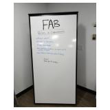 6ft x 3ft A-Frame White Board / Bulletin Board