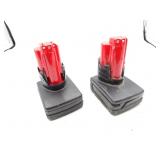 Lot of 2 Milwaukee M12 4.0Ah Batteries - Working