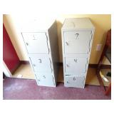 Lot of 2 Steel Locker Units