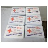 Lot of 6 New Contractor First Aid Kits - Expired
