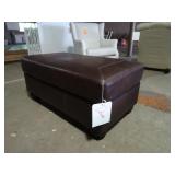 Leather Upholstered Ottoman Bench