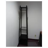 6ft Metal Coat Rack w/ Storage