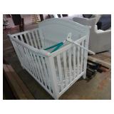 White Baby Crib with Two Bed Frames