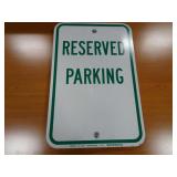 12"x18" Metal Reserved Parking Sign