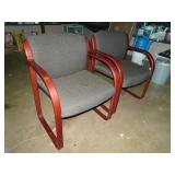 Lot of 2 Waiting Room Lobby Chairs