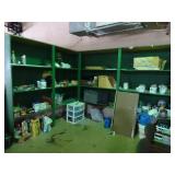 Contents of Corner Shelves - Paint & Shop Related