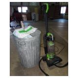 Eureka Vacuum with Steel Garbage Can