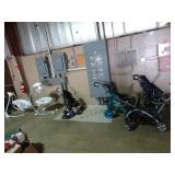 Lot of Baby Strollers & Rocker Swings
