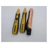 Lot of 3 Non-Contact Voltage Sensors