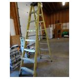 Titan 6ft Fiberglass Step Ladder - One rung bent
