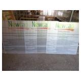 Lot of 3 Translucent NEWCAP 2ft Signs