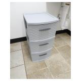 Sterilite Plastic Three Drawer Organizer w/