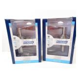 Lot of 2 New Schlage Bed & Bath Nickel Satin Door
