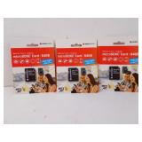 Lot of 3 Agfa MicroSDXC 64GB Cards NIB