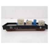 CNJ 8000 Heavy Machinery Flat Car with Load HO